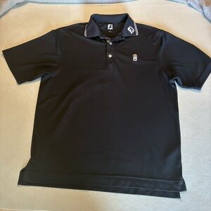 Footjoy Men’s Black Polo Size Medium With Embroidery